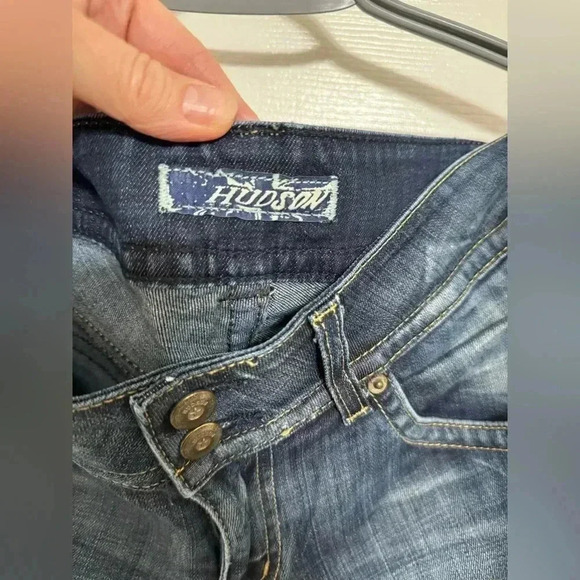 Hudson flare leg darker denim jeans - Picture 10 of 13